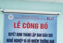 Lễ công bố quyết định thành lập Ban giáo dục nghề nghiệp và bổ nhiệm trưởng ban