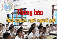 THÔNG BÁO Về việc mở các lớp học ngoại ngữ ngoài giờ