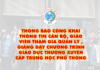 CÔNG KHAI THÔNG TIN CÁN BỘ, GIÁO VIÊN THAM GIA QUẢN LÝ, GIẢNG DẠY CHƯƠNG TRÌNH GDTX CẤP TRUNG HỌC PHỔ THÔNG NĂM HỌC 2023 – 2024